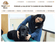 Tablet Screenshot of masajecaninomexico.com